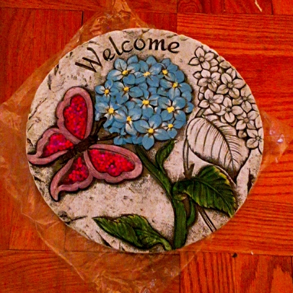 Welcome Butterfly Garden Stepping Stone